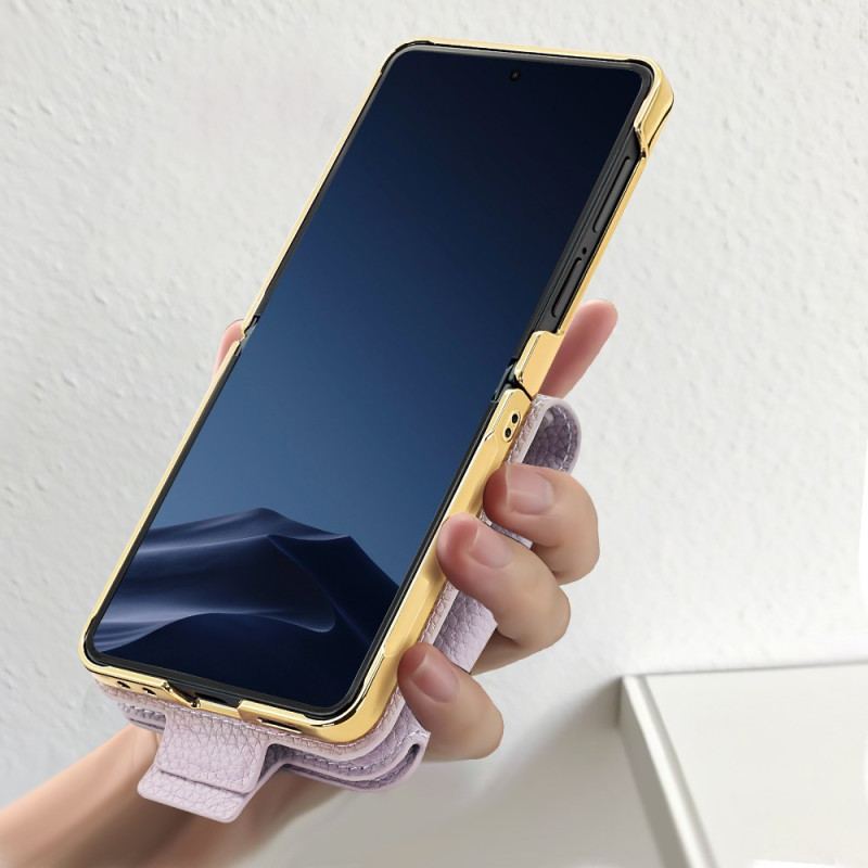 Coque Samsung Galaxy Z Flip 7 Miroir et Porte-cartes