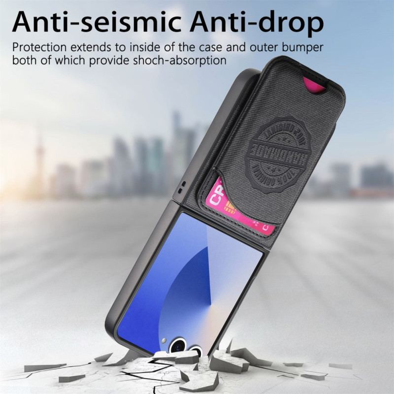 Coque Samsung Galaxy Z Flip 7 Porte-Cartes Compatible MagSafe