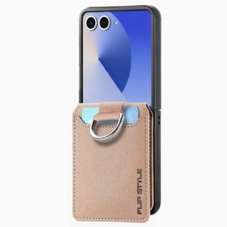 Coque Samsung Galaxy Z Flip 7 Premium Porte-Cartes et Support