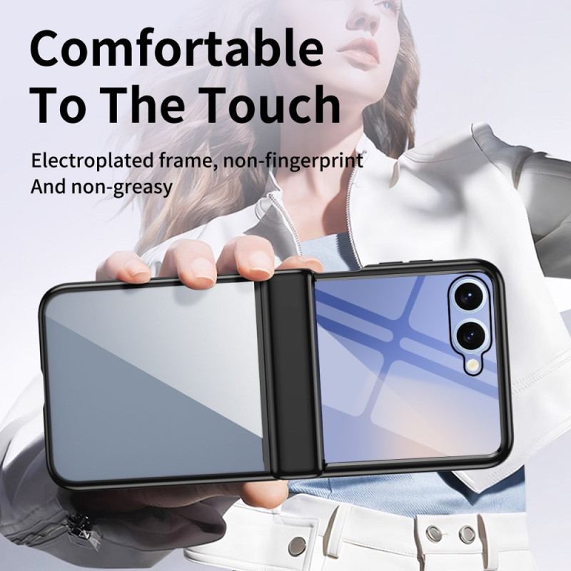 Coque Samsung Galaxy Z Flip 7 Protection de Charnière Effet Métal