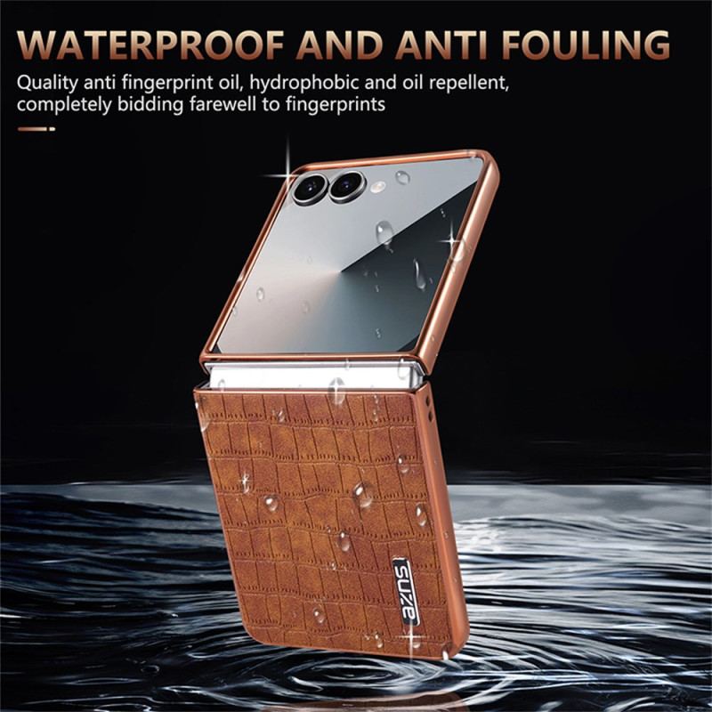 Coque Samsung Galaxy Z Flip 7 Style Crocodile azns