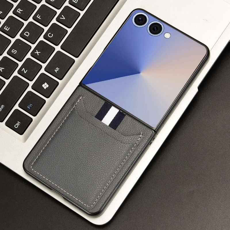 Coque Samsung Galaxy Z Flip 7 Style Cuir Porte-Cartes