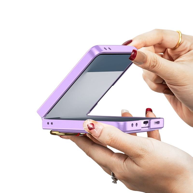 Coque Samsung Galaxy Z Flip 7 Support-Anneau et Porte-Cartes