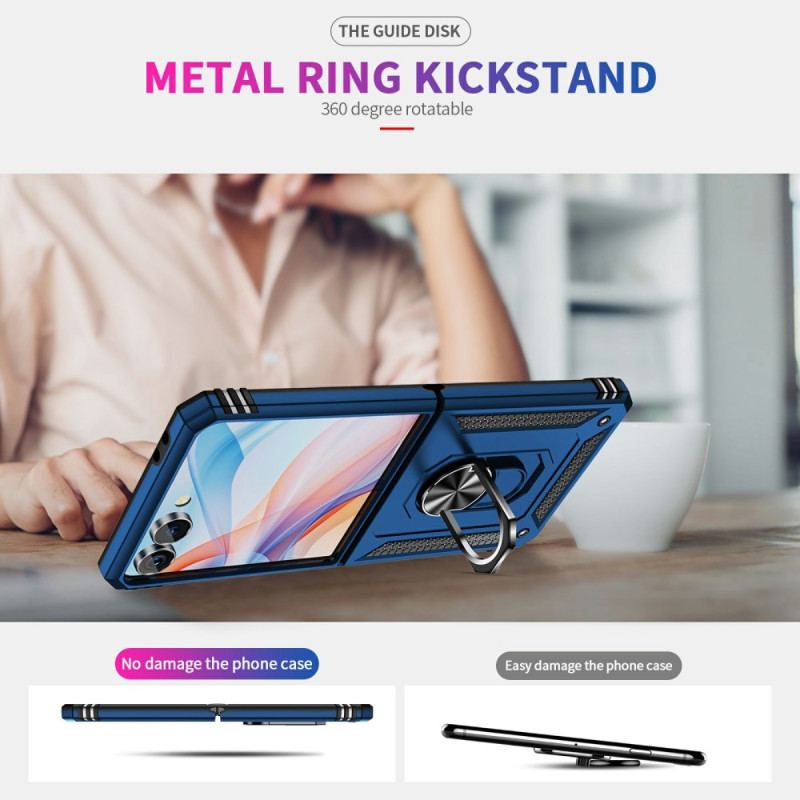 Coque Samsung Galaxy Z Flip 7 Support-Anneau et Protection Antichoc