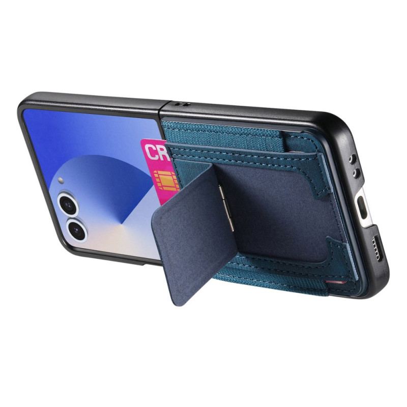 Coque Samsung Galaxy Z Flip 7 Support et Porte-cartes Rétro