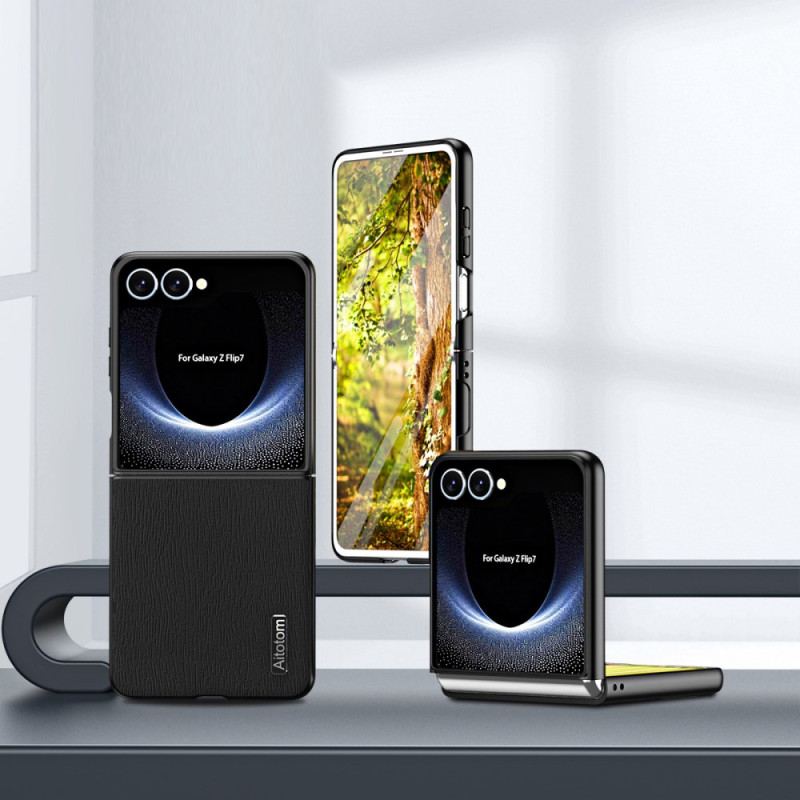 Coque Samsung Galaxy Z Flip 7 Texture Bois
