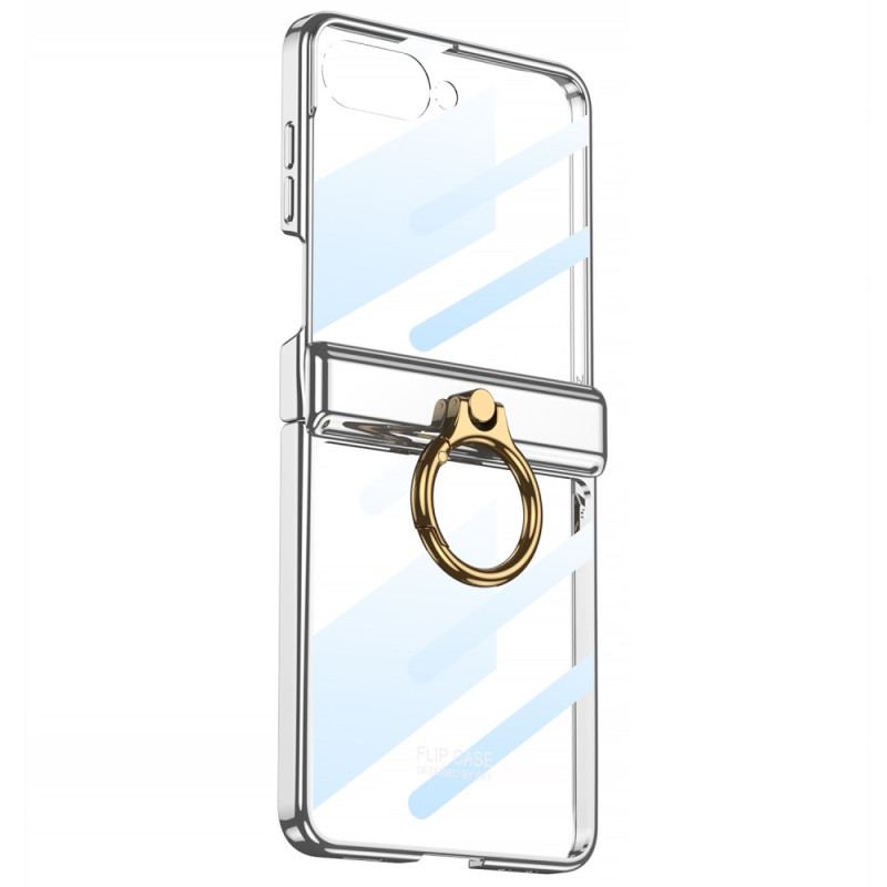 Coque Samsung Galaxy Z Flip 7 Transparente avecSupport et Protection Magnétique GKK