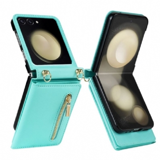 Étui Samsung Galaxy Z Flip 7 Portefeuille RFID et Bandoulière