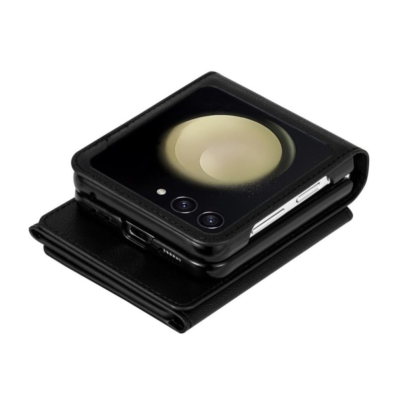 Étui Samsung Galaxy Z Flip 7 Portefeuille RFID et Bandoulière