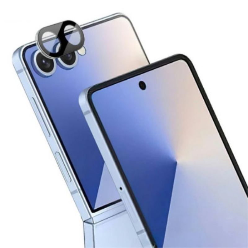 Lentille de Protection en Verre Trempé pour Samsung Galaxy Z Flip 7 5G (version noire)