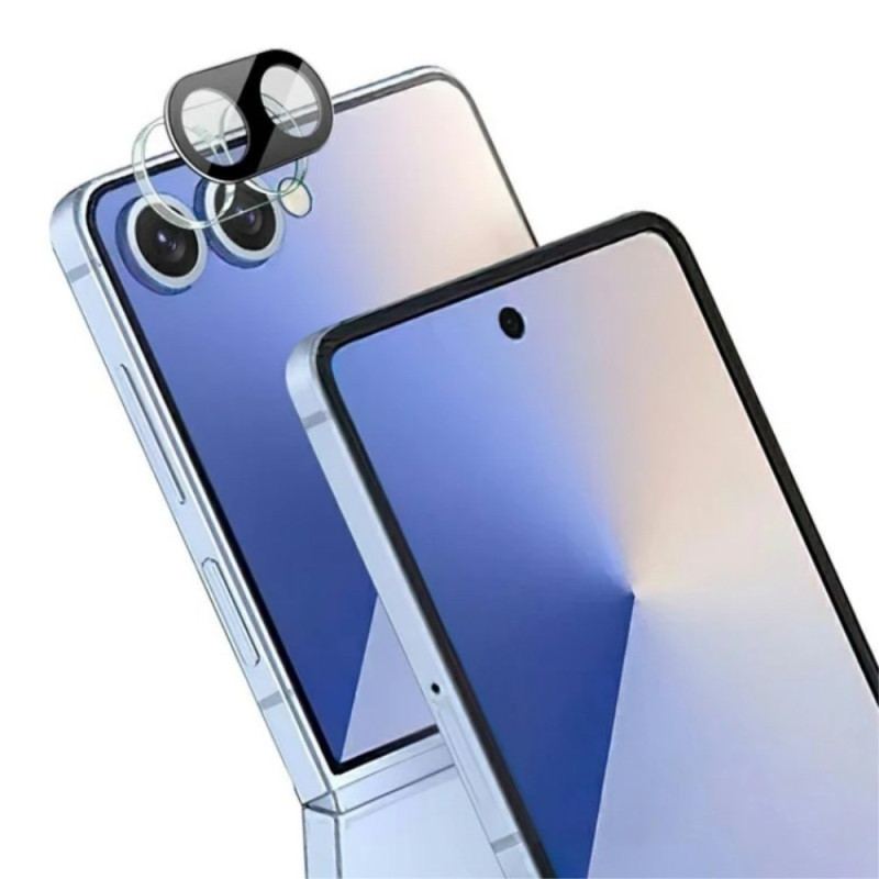 Lentille de Protection en Verre Trempé pour Samsung Galaxy Z Flip 7 5G (version noire)