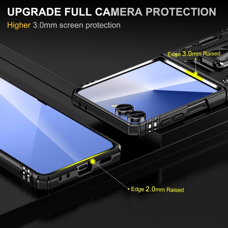 pour Samsung Galaxy Z Flip 7 Ultra Résistante Support et Protection d'Objectif