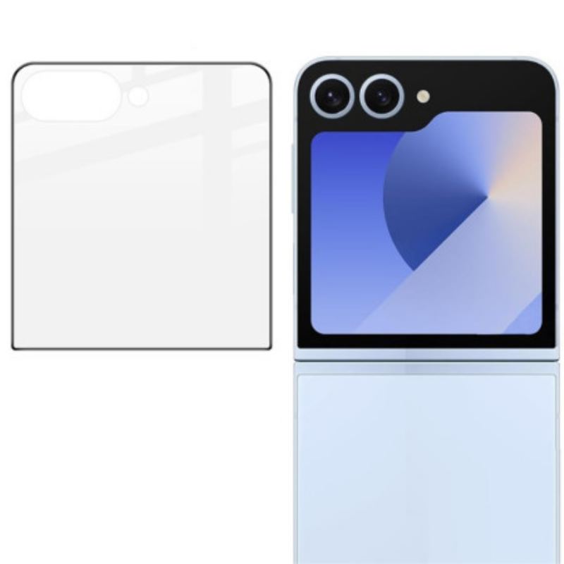 Protection en Verre Trempé pour Écran Extérieur Samsung Galaxy Z Flip7 5G (rebord noir)