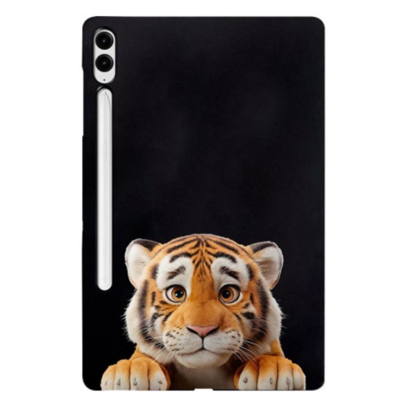 Coque Samsung Galaxy Tab S10 Plus / S9 FE Plus / S9 Plus Porte-Stylet Tigre