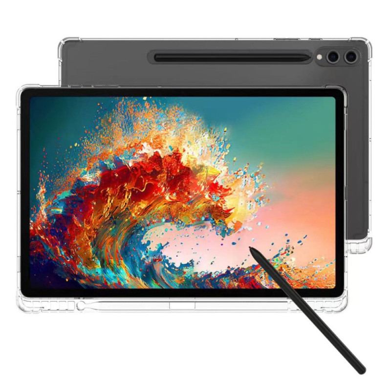 Coque Samsung Galaxy Tab S10 Plus Transparente Renforcée avec Porte-Stylet