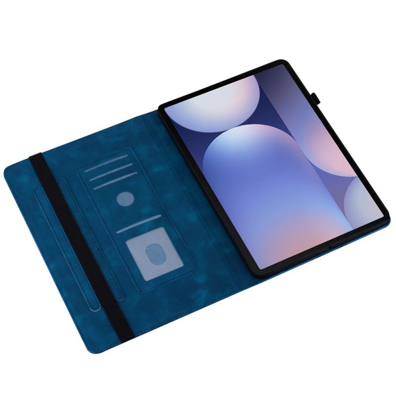 Étui Samsung Galaxy Tab S10 Plus / S9 FE Plus / S9 Plus Effet Daim Coeurs