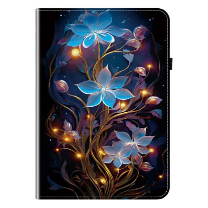 Étui Samsung Galaxy Tab S10 Plus / S9 FE Plus / S9 Plus Fleurs Lumineuses