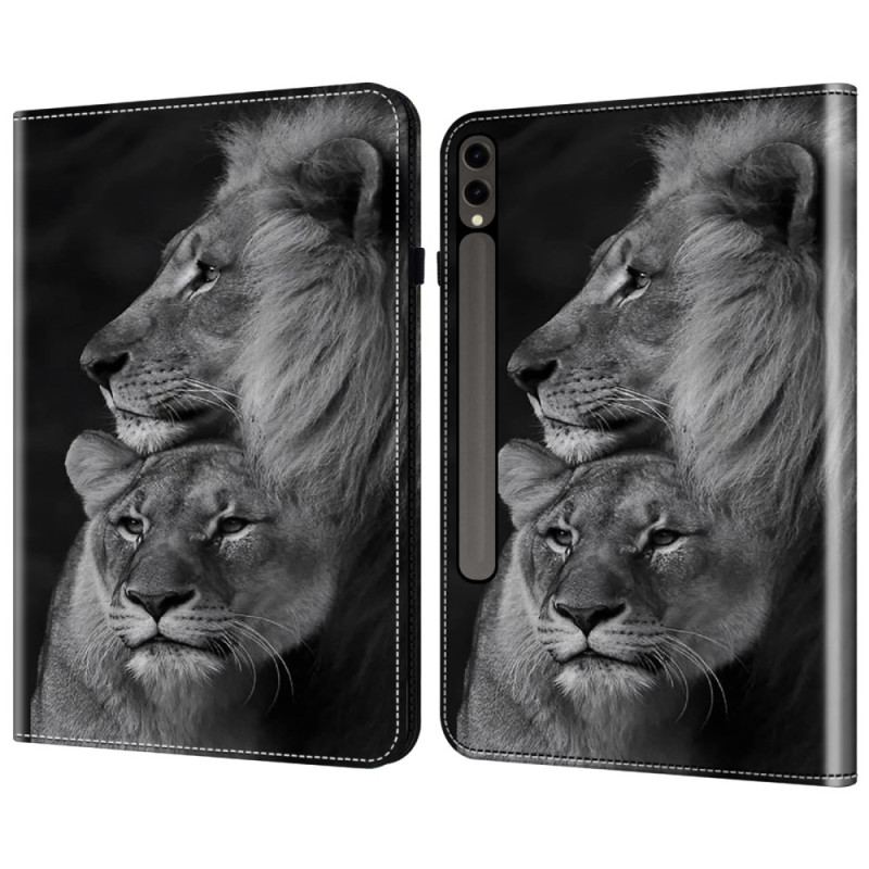 Étui Samsung Galaxy Tab S10 Plus / S9 FE Plus / S9 Plus Lions