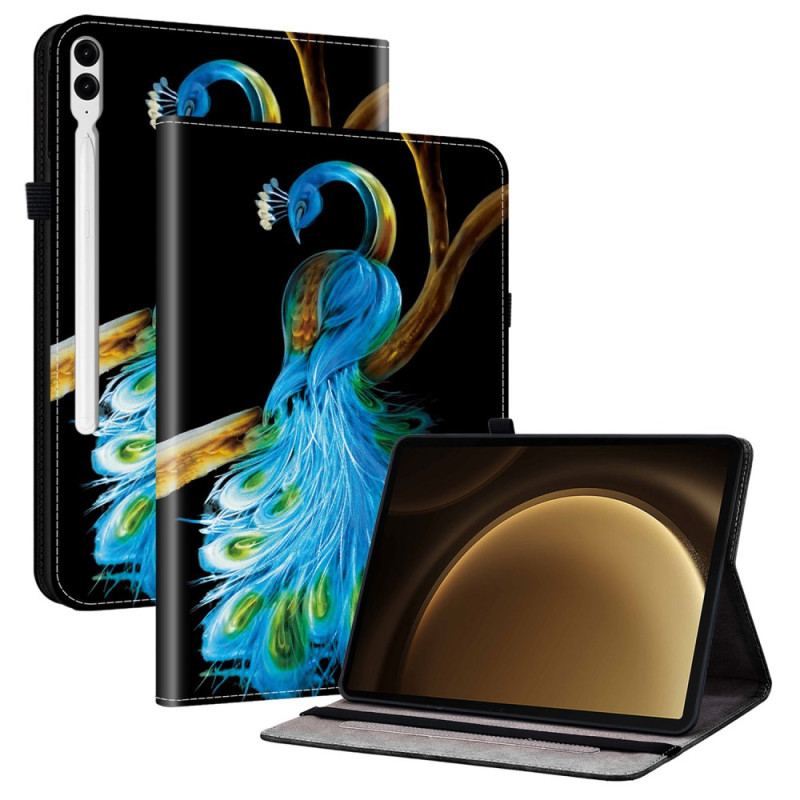 Étui Samsung Galaxy Tab S10 Plus / S9 FE Plus / S9 Plus Motif Paon