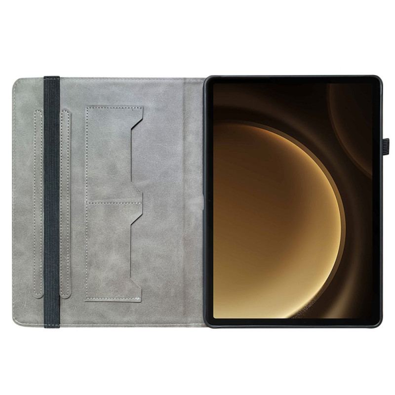 Étui Samsung Galaxy Tab S10 Plus / S9 FE Plus / S9 Plus Motif Papillon Rose