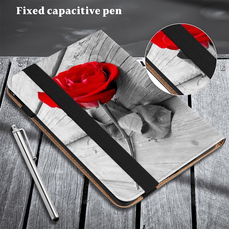 Étui Samsung Galaxy Tab S10 Plus / S9 Plus / S9 FE Plus Motif Rose