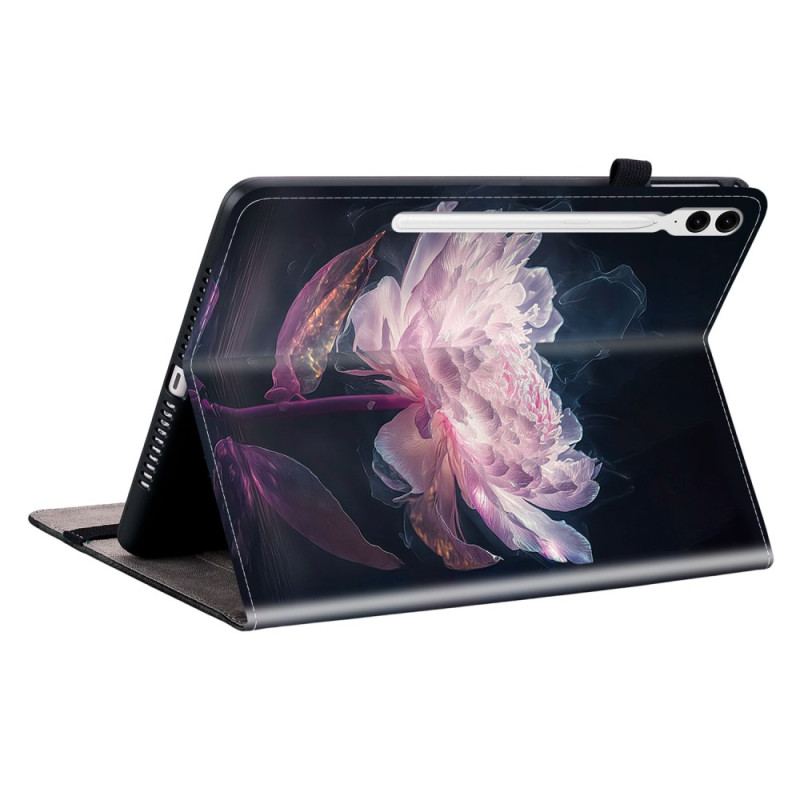 Étui Samsung Galaxy Tab S10 Plus / S9 FE Plus / S9 Plus Pivoine Violette
