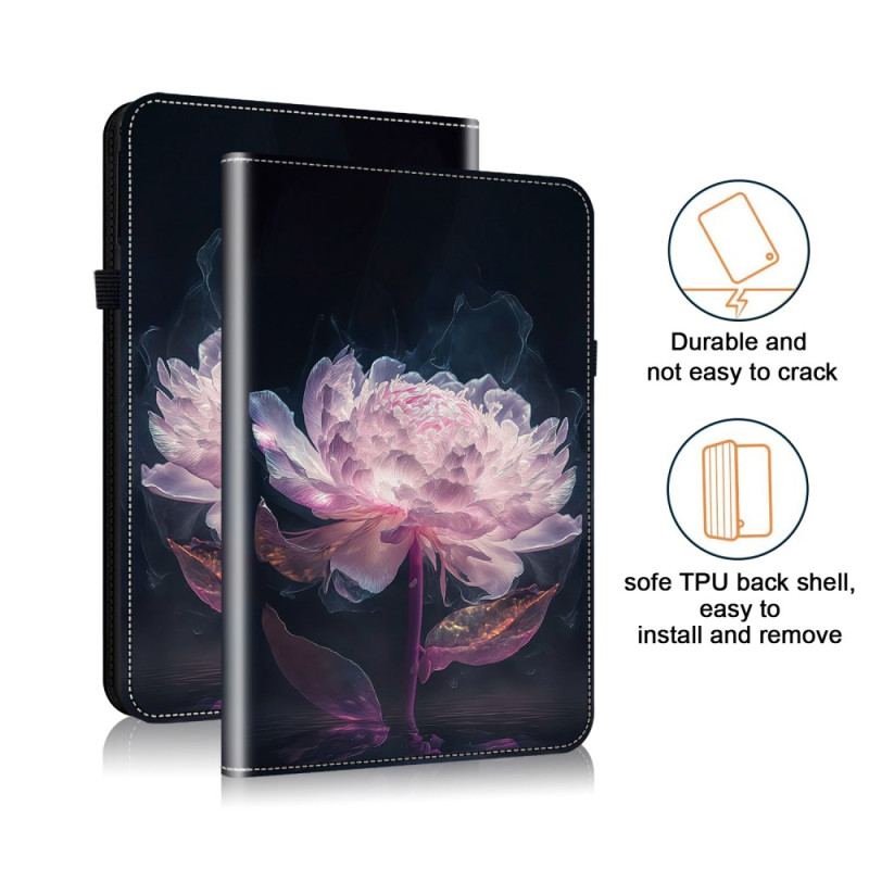 Étui Samsung Galaxy Tab S10 Plus / S9 FE Plus / S9 Plus Pivoine Violette
