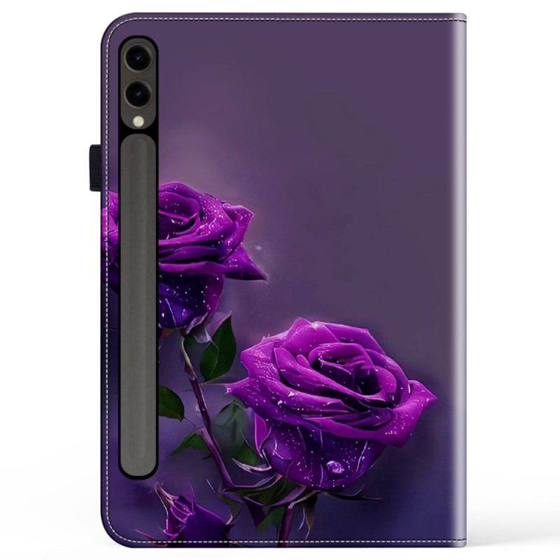 Étui Samsung Galaxy Tab S10 Plus / S9 FE Plus / S9 Plus Roses Violettes