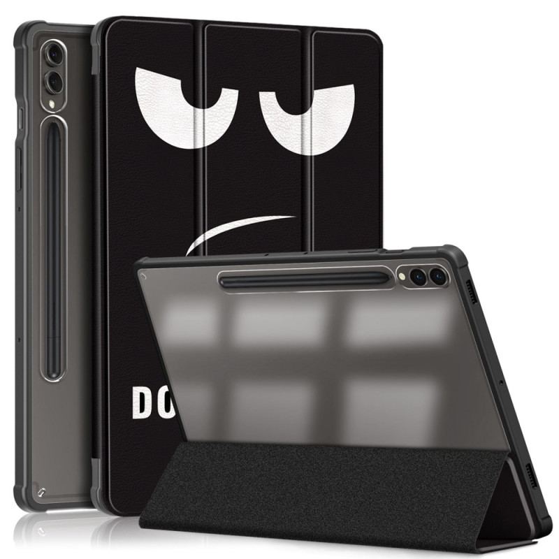 Smart Case Samsung Galaxy Tab S10 Plus / S9 Plus Dos Transparent Don't Touch Me