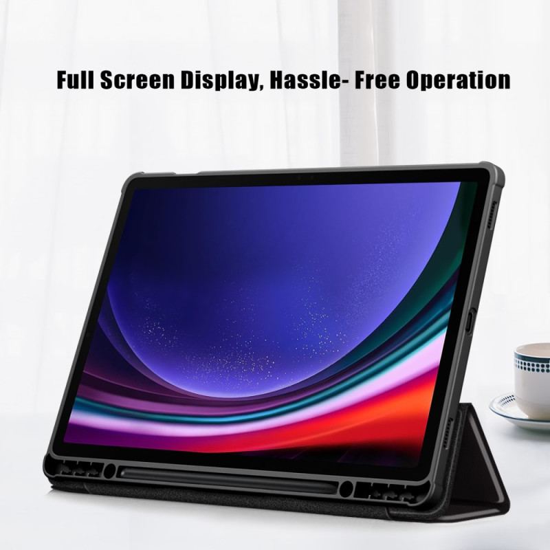 Smart Case Samsung Galaxy Tab S10 Plus / S9 Plus Dos Transparent Don't Touch Me