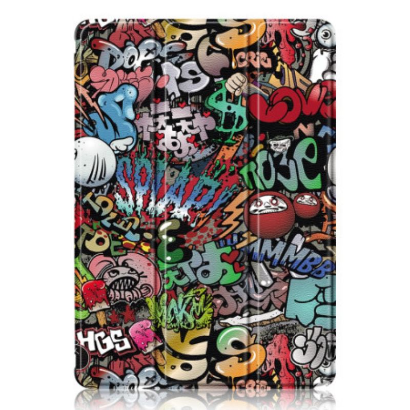 Smart Case Samsung Galaxy Tab S10 Plus / S9 Plus Dos Transparent Graffiti