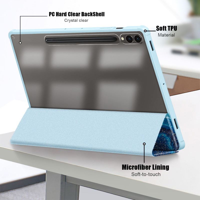 Smart Case Samsung Galaxy Tab S10 Plus / S9 Plus Dos Transparent Vague