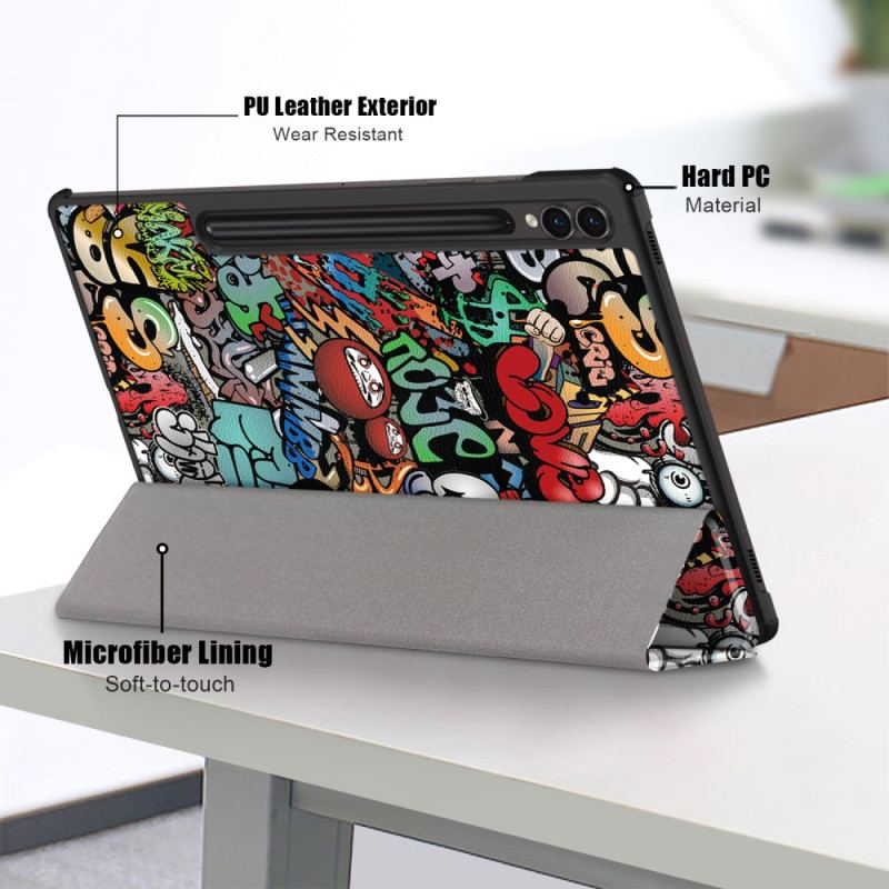 Smart Case Samsung Galaxy Tab S10 Plus / S9 Plus Graffiti