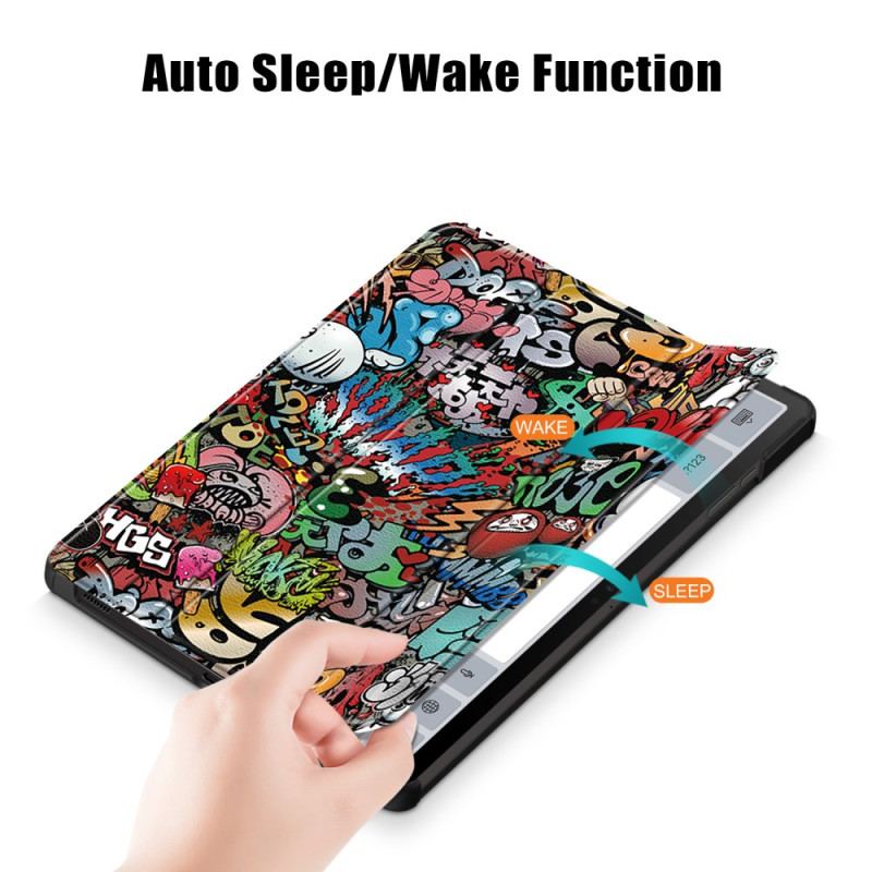 Smart Case Samsung Galaxy Tab S10 Plus / S9 Plus Graffiti