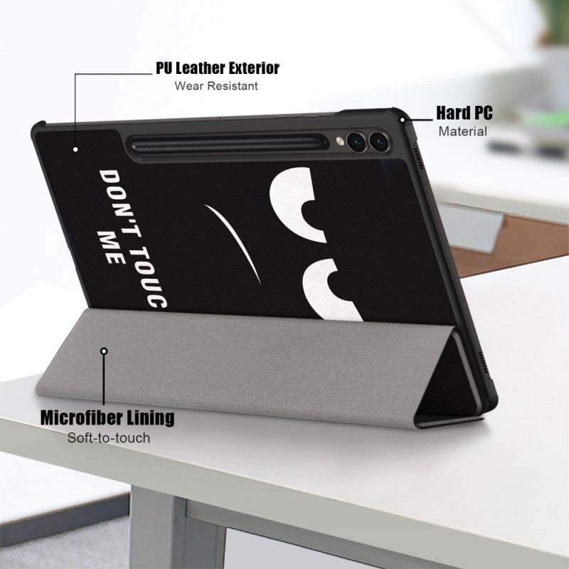 Smart Case Samsung Galaxy Tab S10 Plus / S9 Plus Porte-Stylet Don't Touch Me