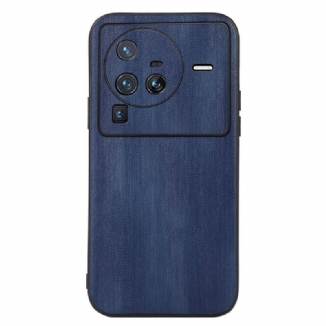 Coque Vivo X80 Pro Effet Cuir