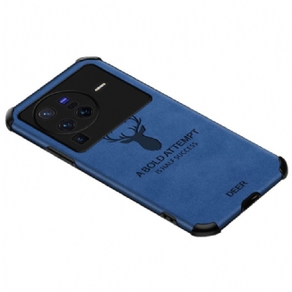 Coque Vivo X80 Pro Simili Cuir Cerf