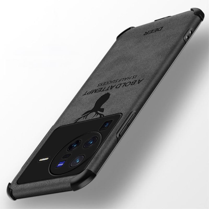 Coque Vivo X80 Pro Simili Cuir Cerf
