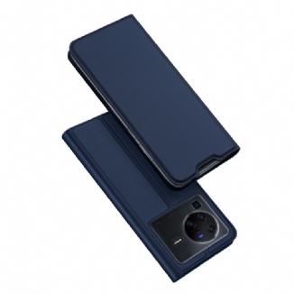 Flip Cover Vivo X80 Pro Skin-Pro Series Dux Ducis