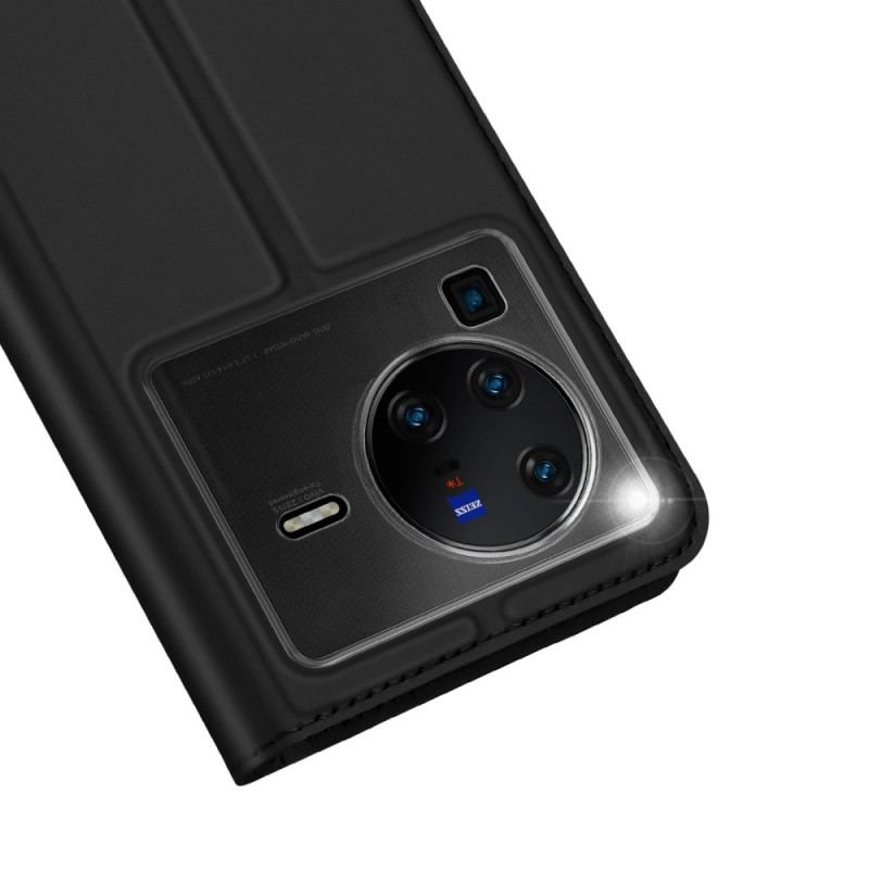 Flip Cover Vivo X80 Pro Skin-Pro Series Dux Ducis