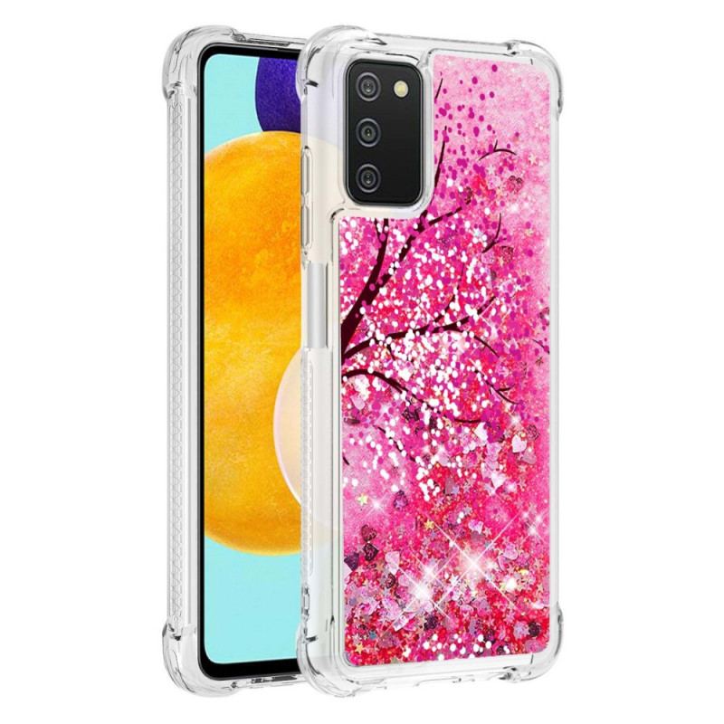 Coque Samsung Galaxy A03s Arbre Paillettes