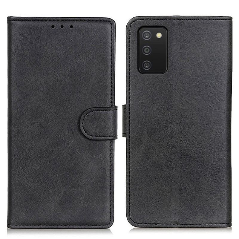 Housse Samsung Galaxy A03s Effet Cuir Mat