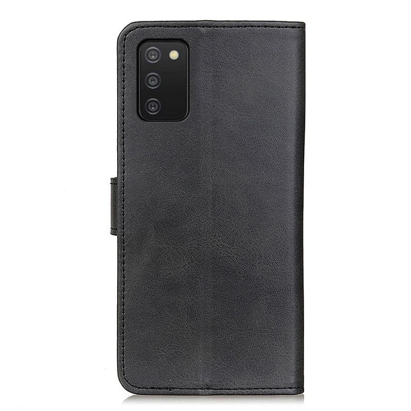 Housse Samsung Galaxy A03s Effet Cuir Mat