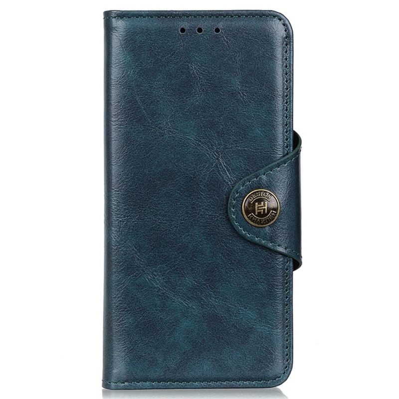 Housse Samsung Galaxy A03s Simili Cuir Brillant Bouton