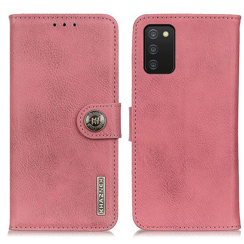 Housse Samsung Galaxy A03s Simili Cuir KHAZNEH