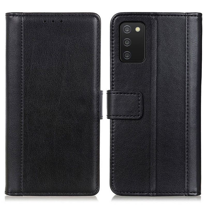 Housse Samsung Galaxy A03s Style Cuir Élégance