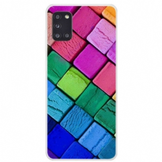 Coque Samsung Galaxy A31 Cubes Colorés