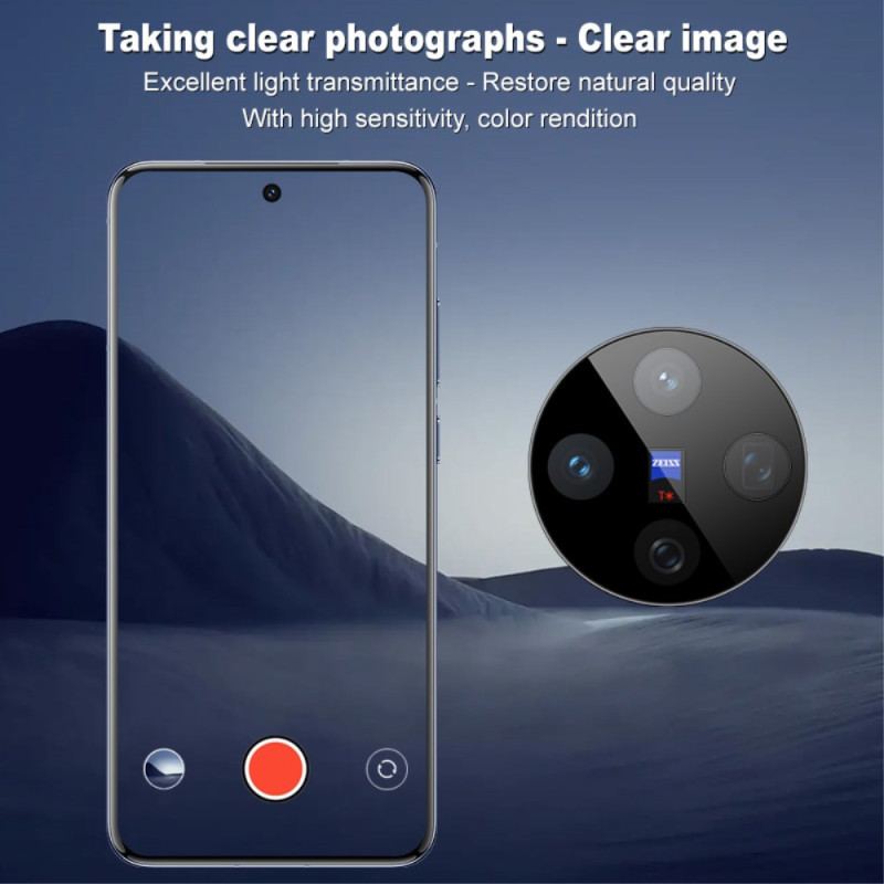 Lentille de Protection en Verre Trempé pour Vivo X200 Cadre de Positionnement Automatique