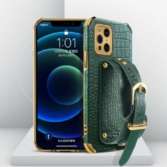 Coque Oppo Find X3 / X3 Pro Croco Bracelet