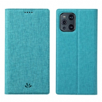Flip Cover Oppo Find X3 / X3 Pro Texturée VILI DMX
